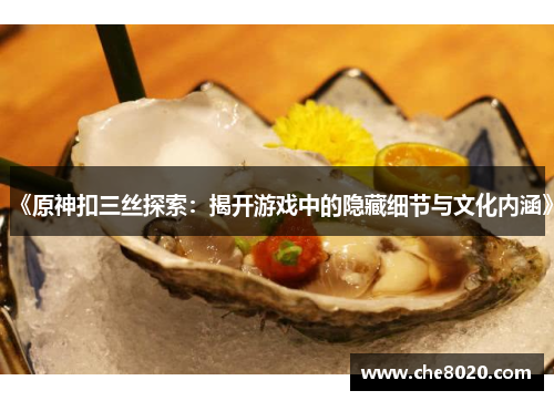 《原神扣三丝探索：揭开游戏中的隐藏细节与文化内涵》